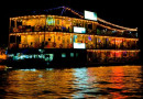 Du thuyền Cần Thơ là 1 nhà hàng nổi trên sông chỉ xuất phát 1 chuyến mỗi ngày.
